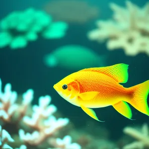 Colorful Marine Fish in Exotic Reef