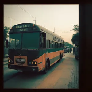 Public Transport Conveyance: Trolleybus on City Street