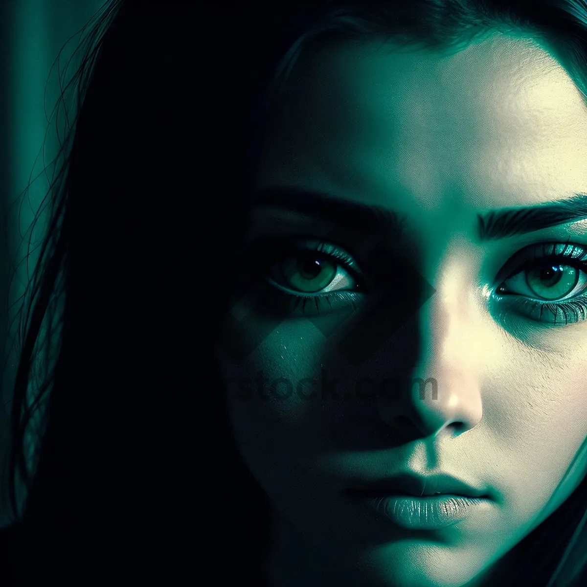 Picture of Exquisite Femme Fatale with Mesmerizing Makeup