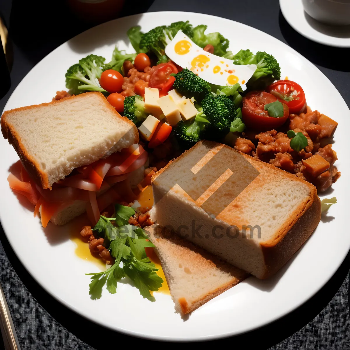 Picture of Delicious Gourmet Chicken Salad with Grilled Vegetables