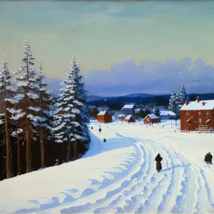 Winter Wonderland: Majestic Alpine Ski Slope