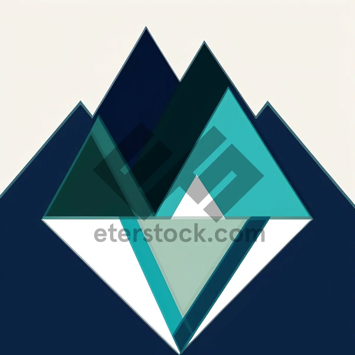 Picture of Pyramid Symbol: 3D Graphic Design Icon