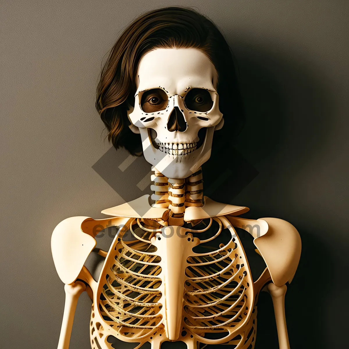 Picture of Anatomical Skull with 3D Skeleton Mask