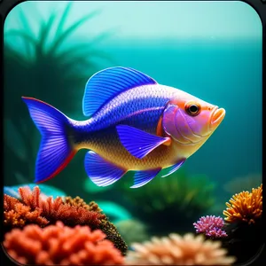 Colorful Coral Reef Underwater Life