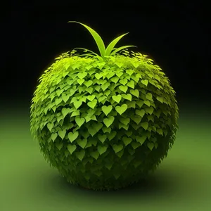 Fresh and Juicy Edible Fruit Ball on Breadfruit