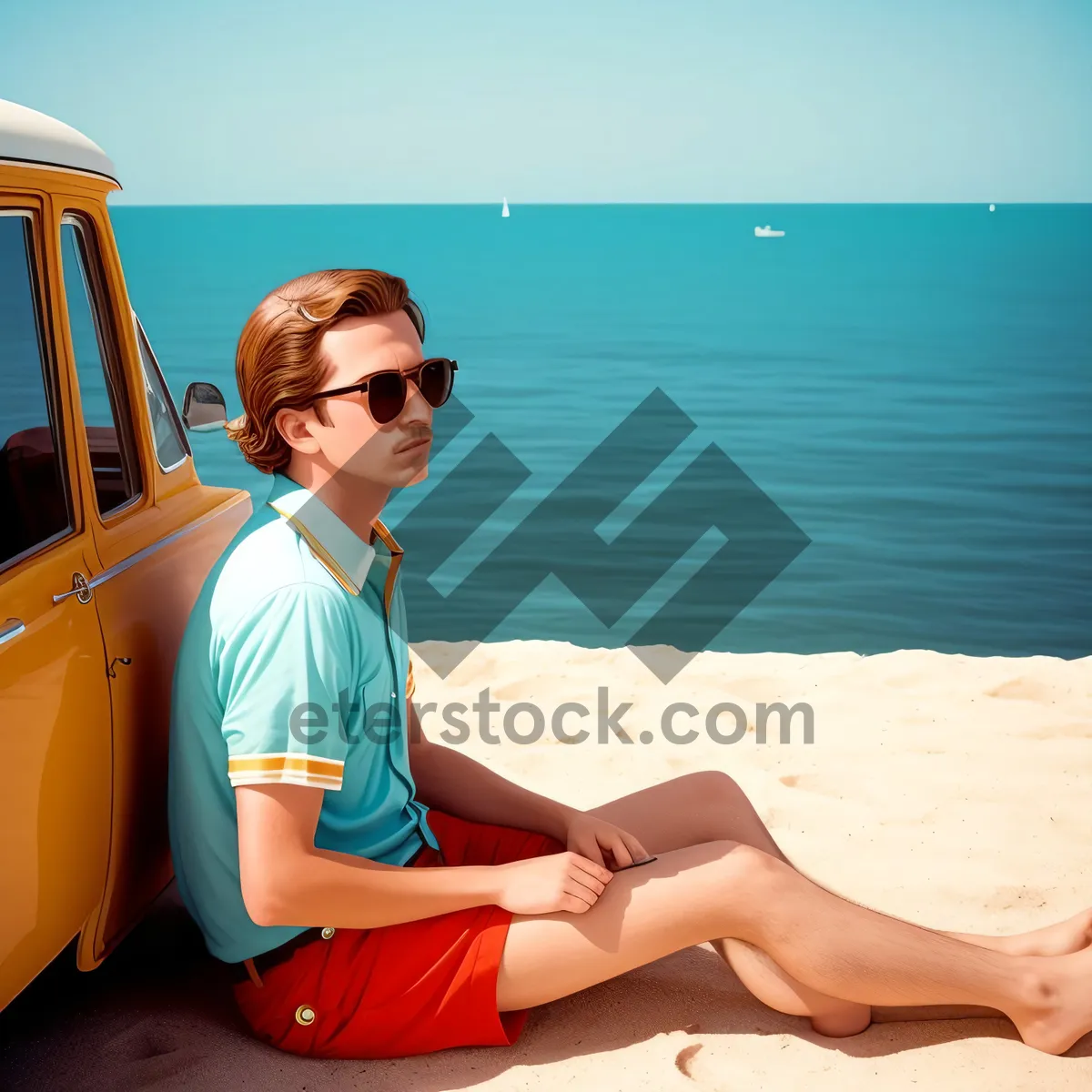Picture of Sunny Beach Vacation Bliss by the Ocean