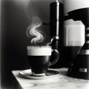 Steamy Morning Cup of Aromatic Espresso