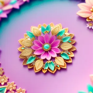 Colorful Spring Floral Confetti Pattern Decoration