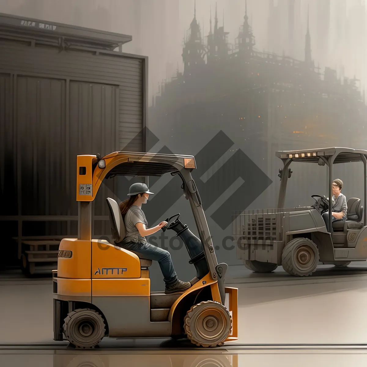 Picture of Heavy-duty Construction Forklift