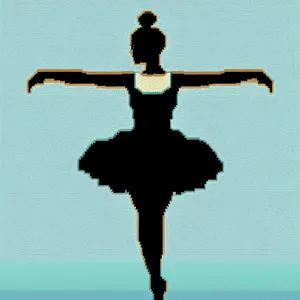 Graceful Ballerina Leaping in Enchanting Dance