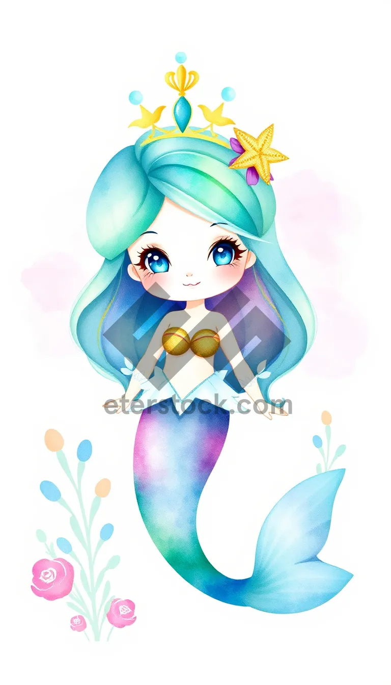 Picture of Cute Princess Caribou Cartoon Drawing Art