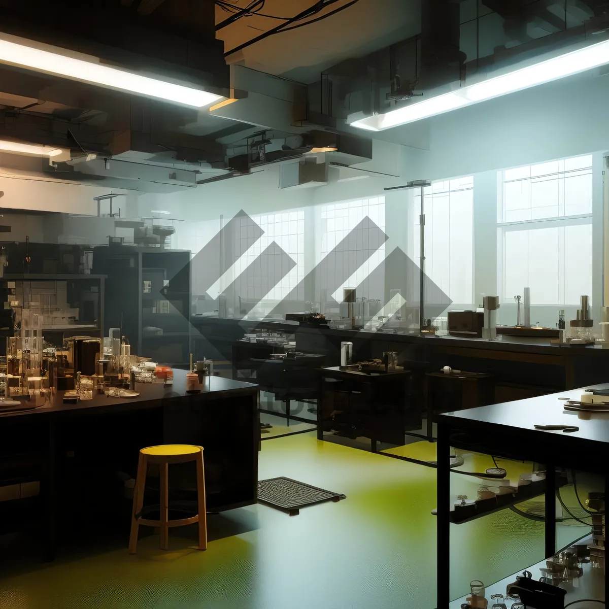 Picture of Modern interior design of empty restaurant dining room