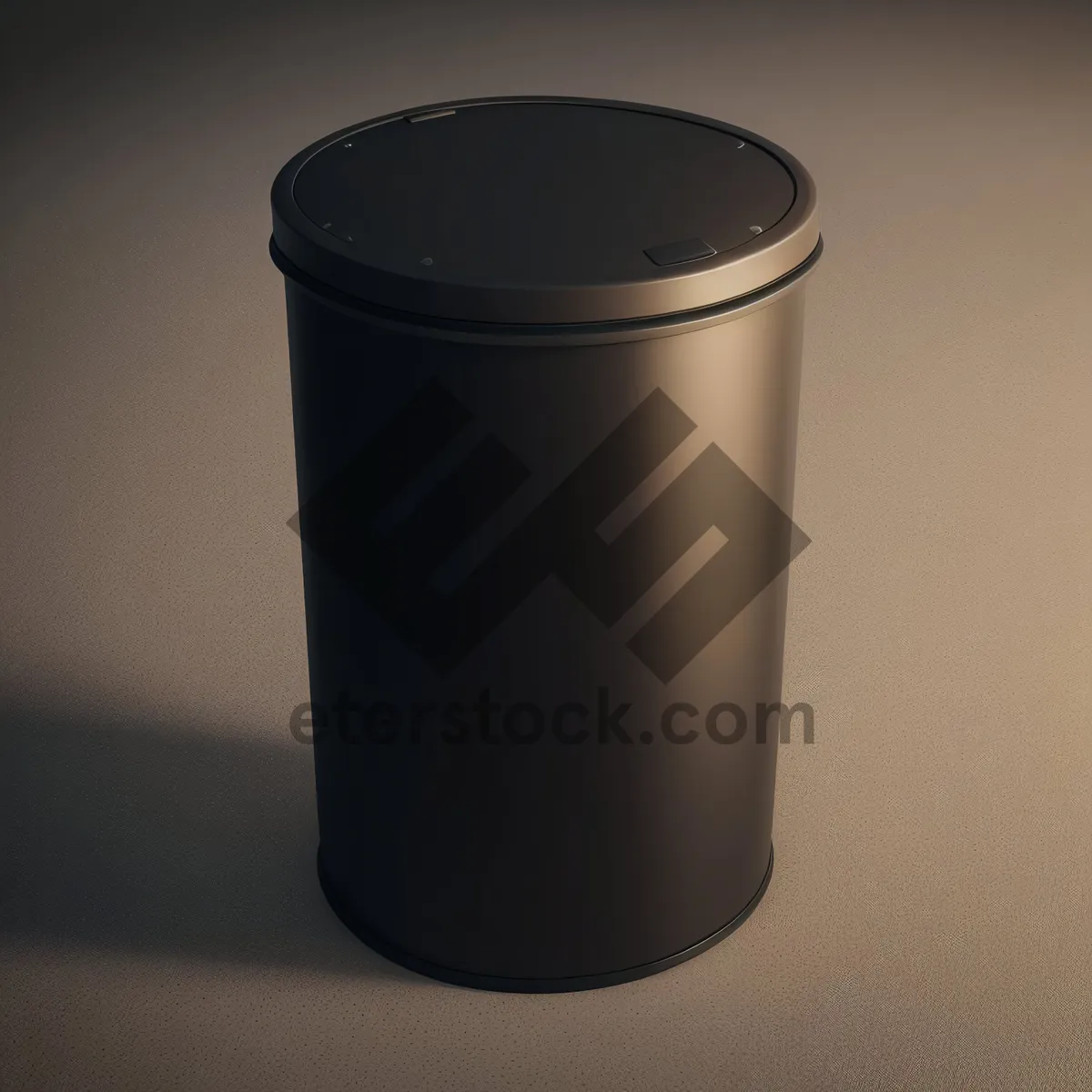 Picture of Empty Metal Cup on Tableware