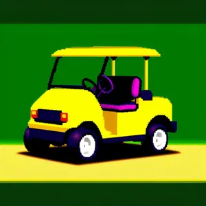 Cartoon Car and Bus Transportation Contestant