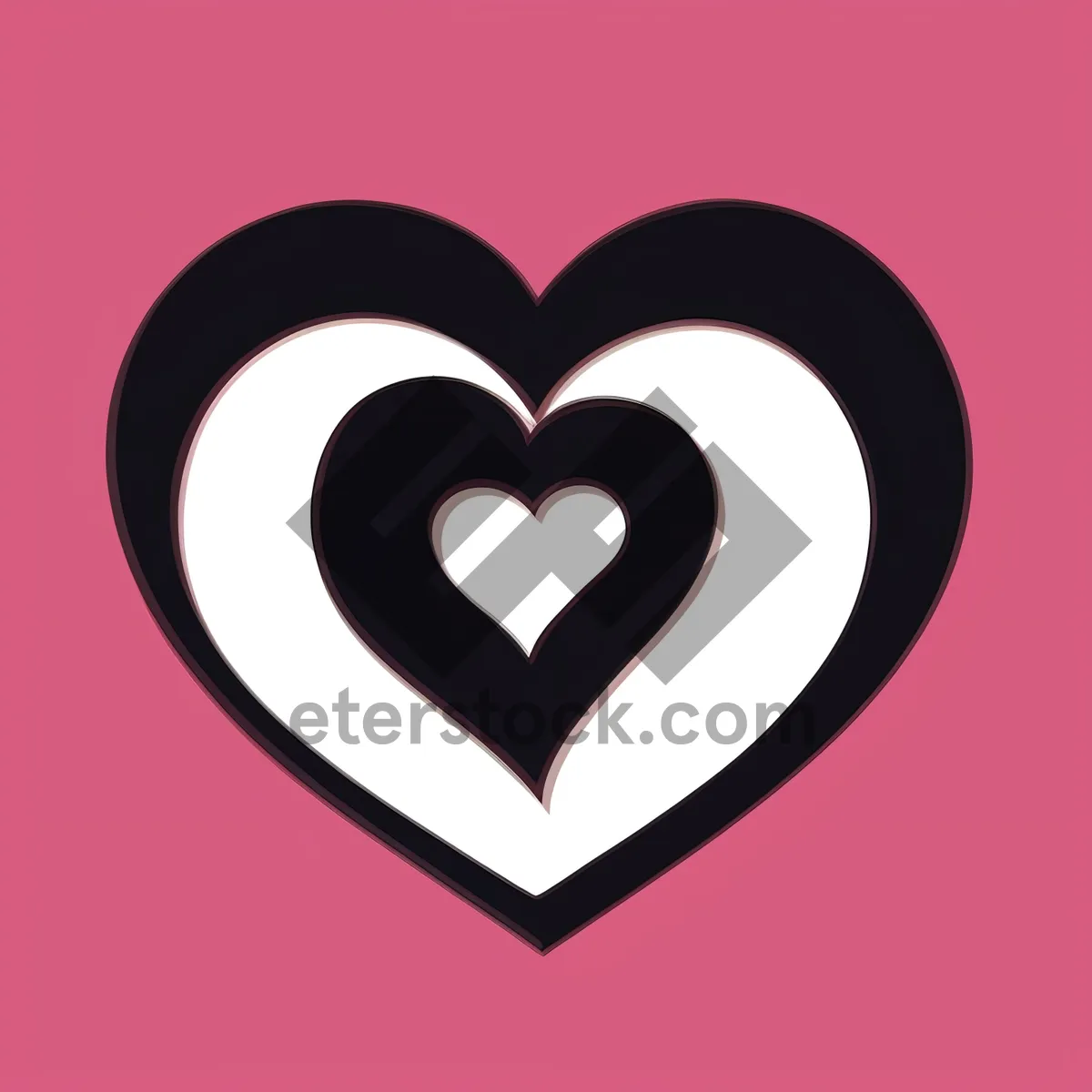 Picture of Romantic Heart Icon Design
