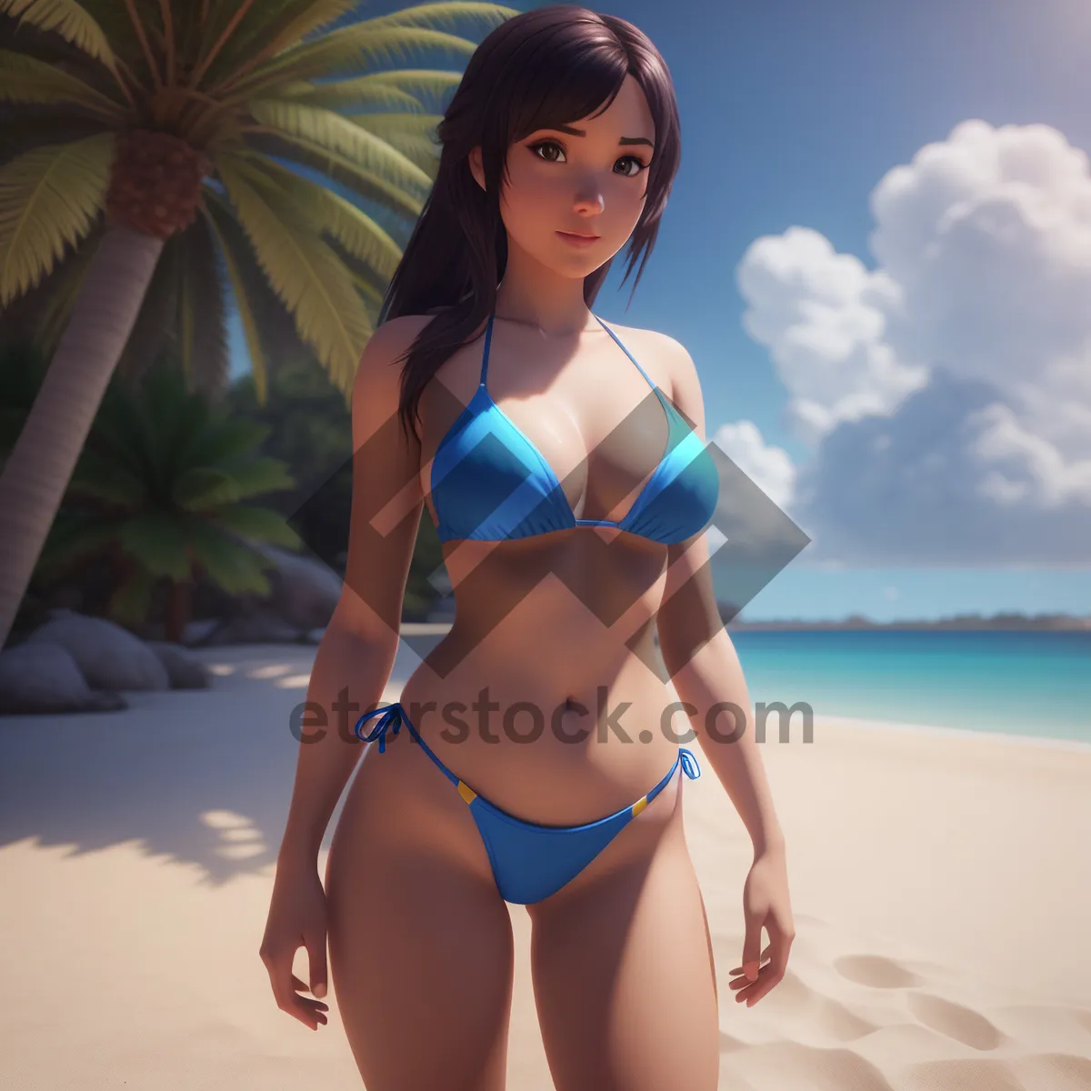 Picture of Sexy Beachwear: Attractive Bikini Swimsuit for Summer Fun