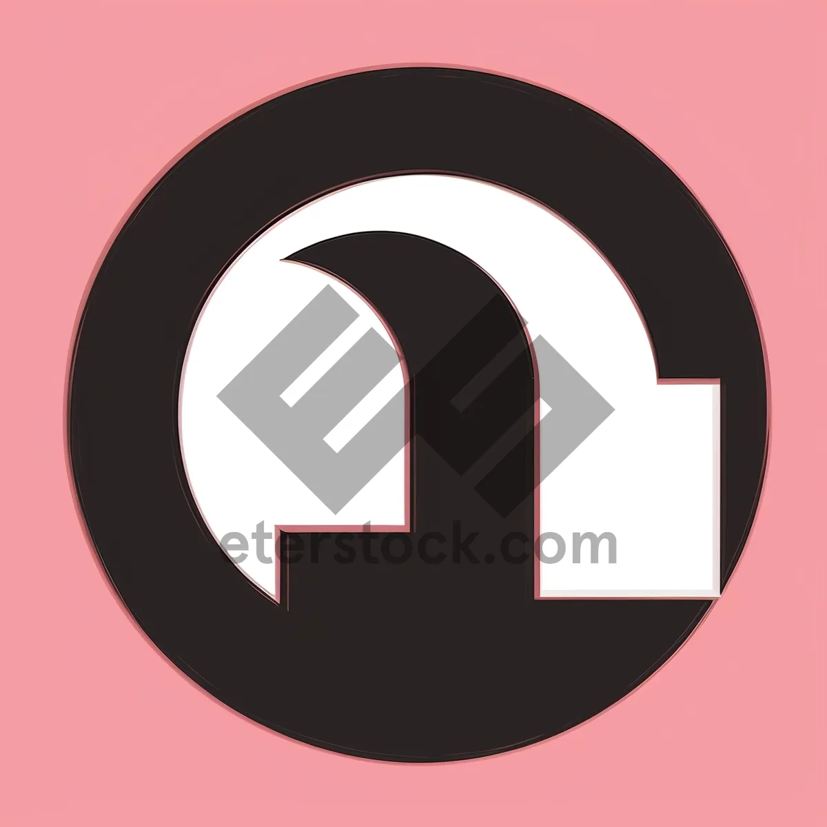 Picture of Black Round 3D Button Icon for Web Graphics