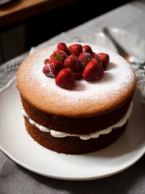 Delicious Berry-licious Chocolate Cake with Fresh Strawberries