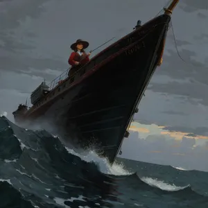 Shipwreck on Beach - Tourism Travel Image