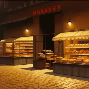 Bakery Shop Interior - Cozy Mercantile Building