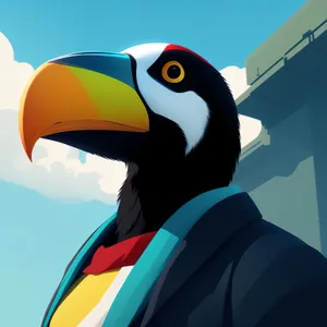 Toucan Lookout: Cartoon Bird Observation