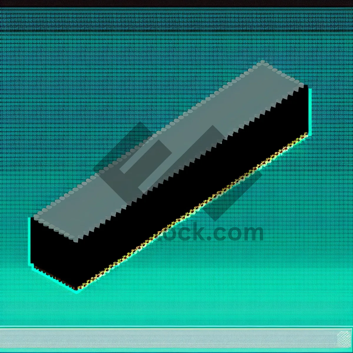 Picture of Semiconductor Memory Chip on Measuring Stick