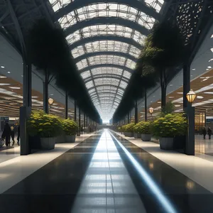 Urban Transit Hub: Contemporary Glass-Fronted Metro Station