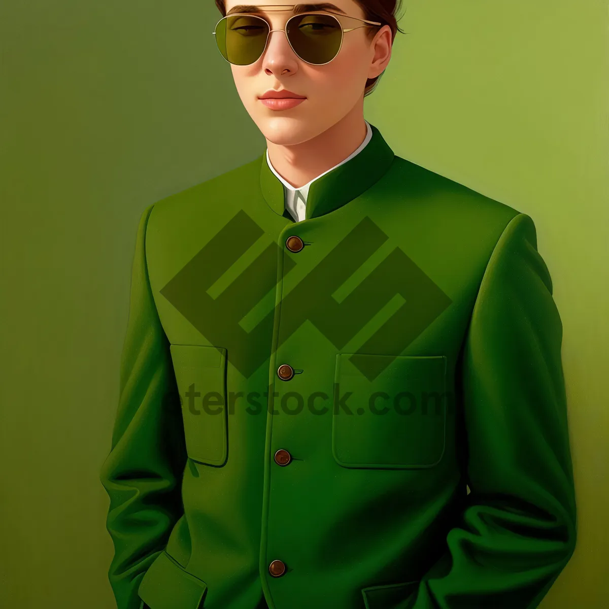 Picture of Fashionable businessman sporting attractive sunglasses