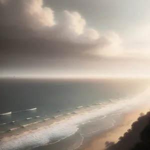 Golden Horizon: Majestic Wings in Sunset Sky