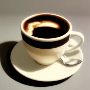 Bursting Breakfast: Aromatic Cup of Dark Espresso