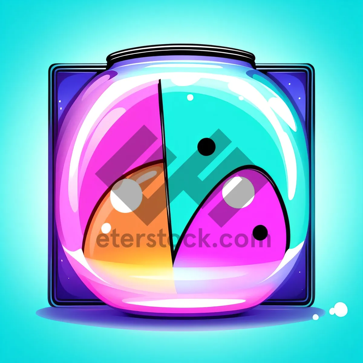 Picture of Cartoon Kitchen Appliance Icon - Toaster