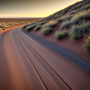 Serene Sand Dunes under a Majestic Sky