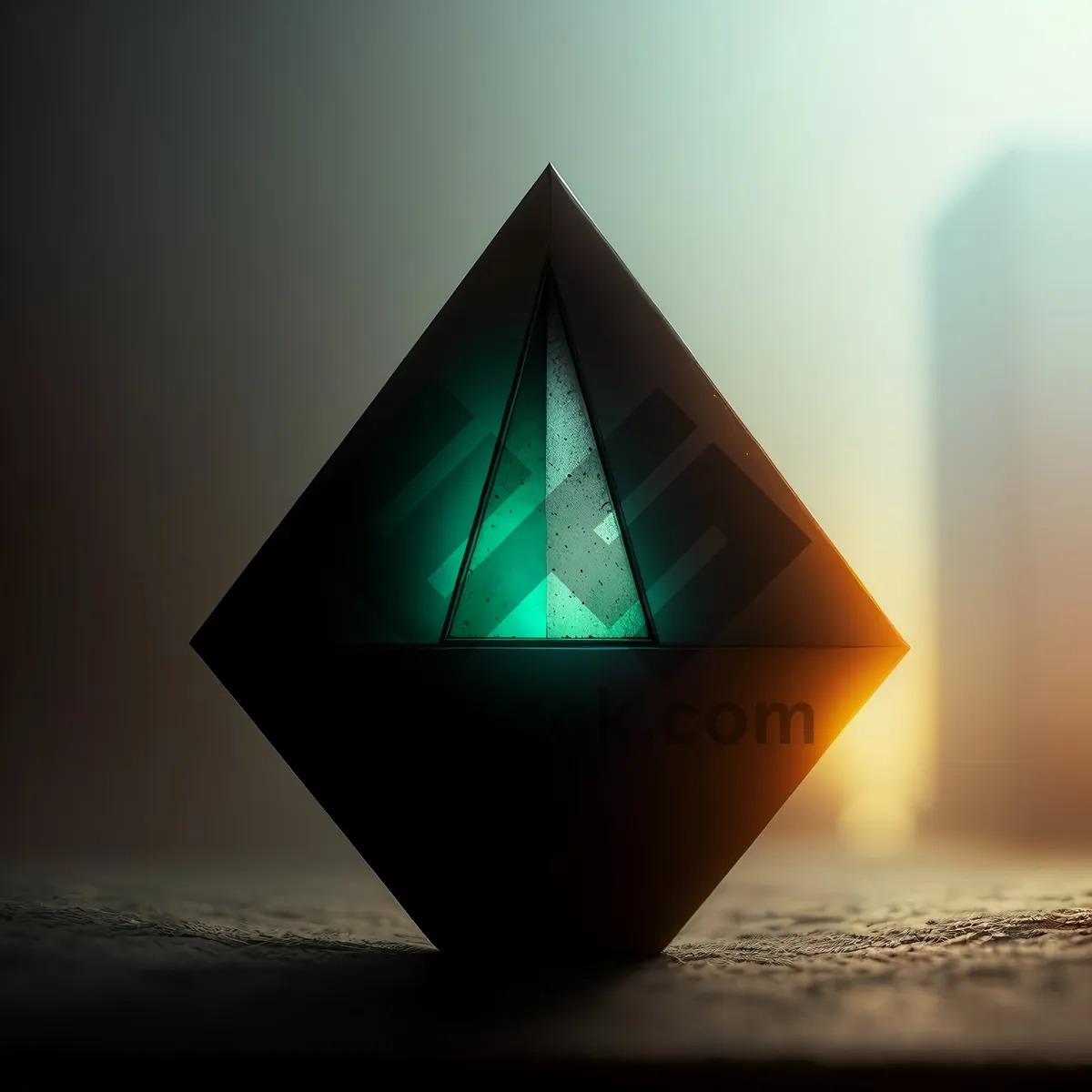 Picture of Glass Pyramid Reflection - 3D Symbolic Icon