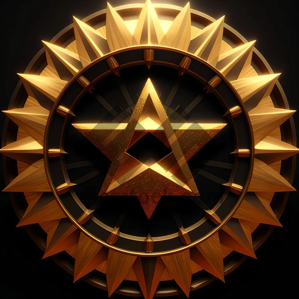 Picture of Pirate Star Heraldry Design Icon Graphic Sign