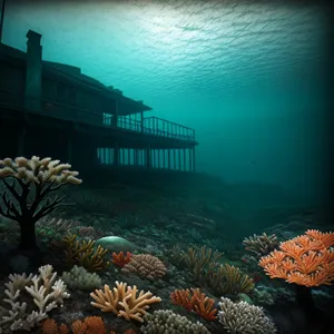 Exotic Coral Reef in Sunlit Underwater Paradise