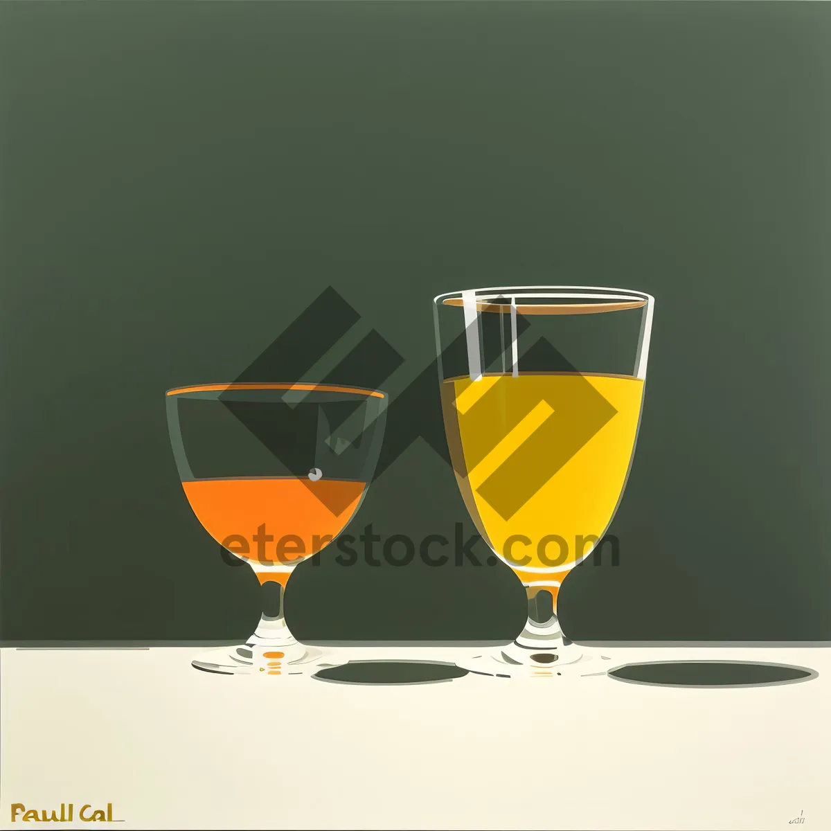 Picture of Cheers to a Celebration with Crystal Wine Glasses