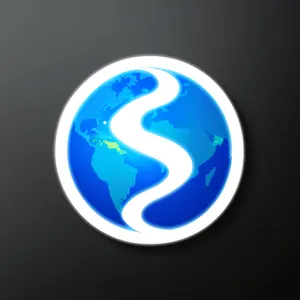 Glossy Aqua Web Button Icon