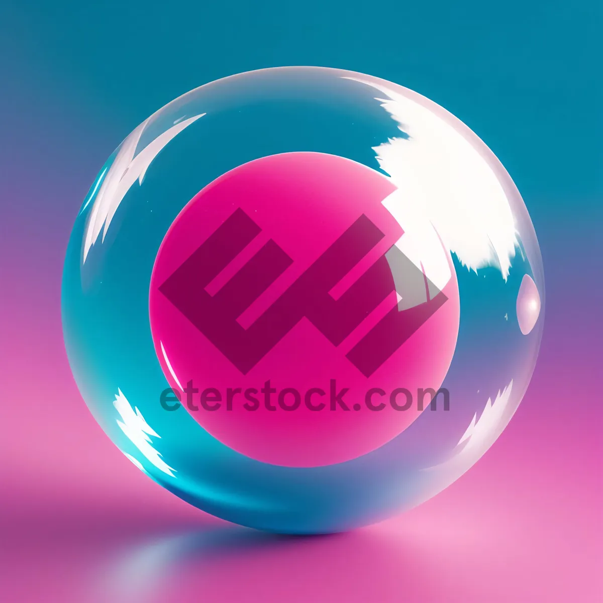 Picture of Vibrant Globe Emblem with Shiny and Modern Design