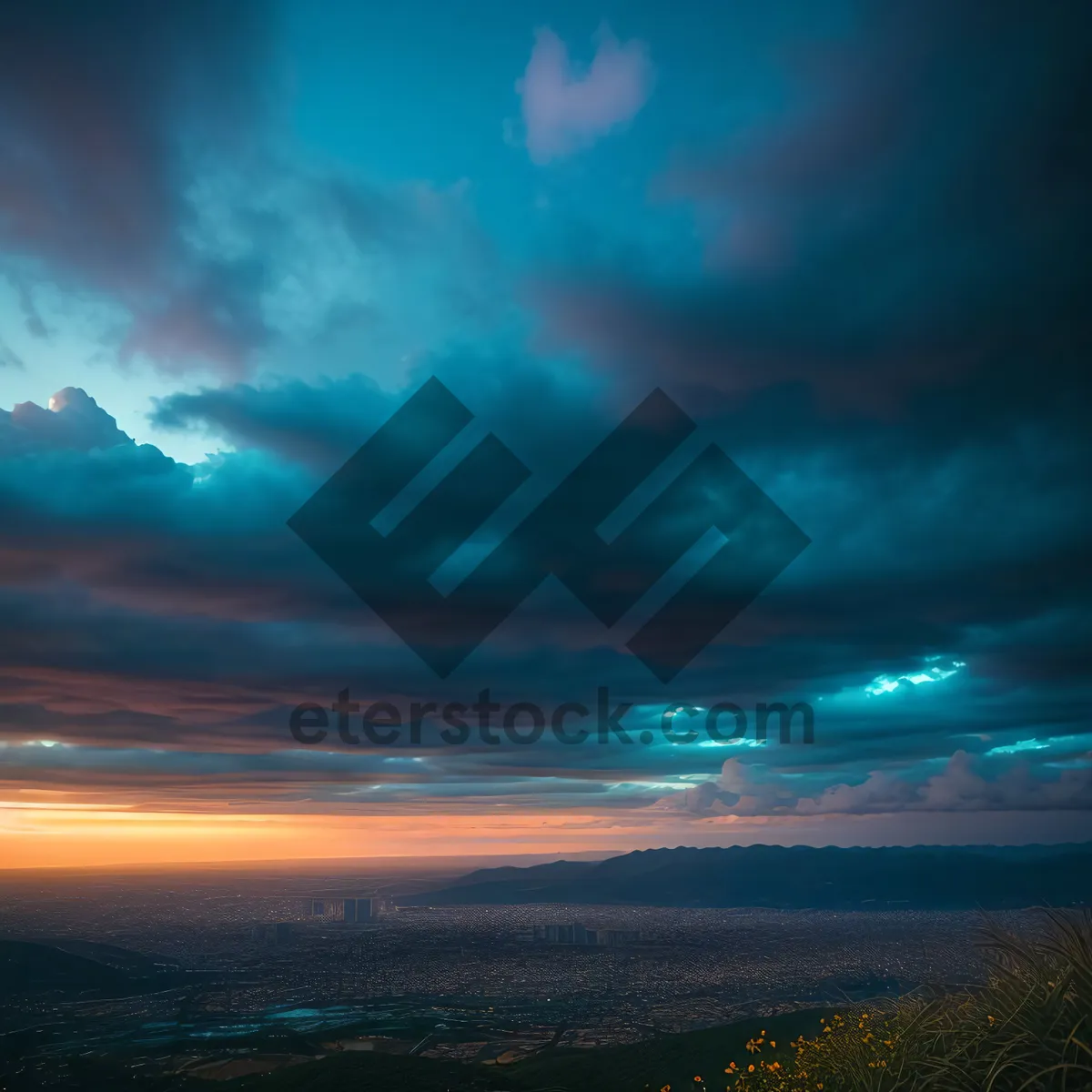 Picture of Vibrant Seascape Sunset - Tranquil Beach Horizon