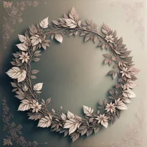 Floral Retro Frame Pattern