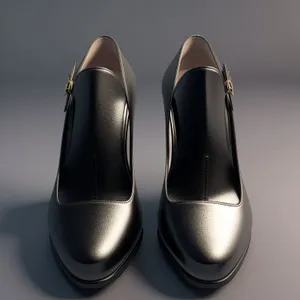 Lace-Up Classic Leather Shoes with Shiny Black Finish