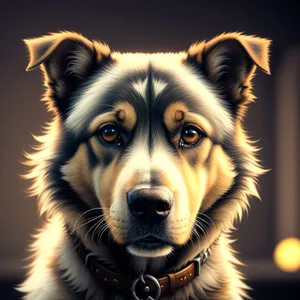 Purebred Border Collie Puppy - Cute Studio Portrait