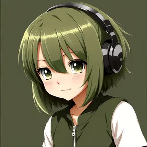 Cartoon face of a person