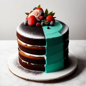 Berry Delight Cake with Chocolate Icing