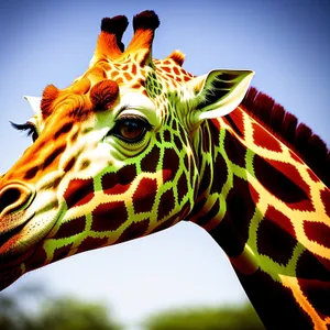 Safari Serenity: Majestic Giraffe in the Wilderness