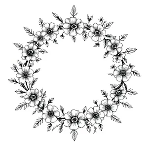 Vintage Snowflake Pattern Design Element.