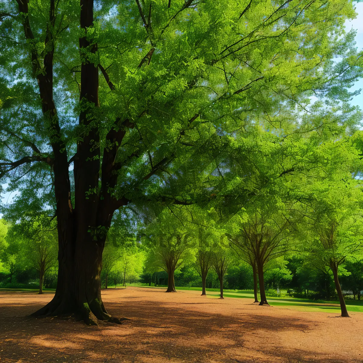 Picture of Lush Woodscape in Autumn Forest