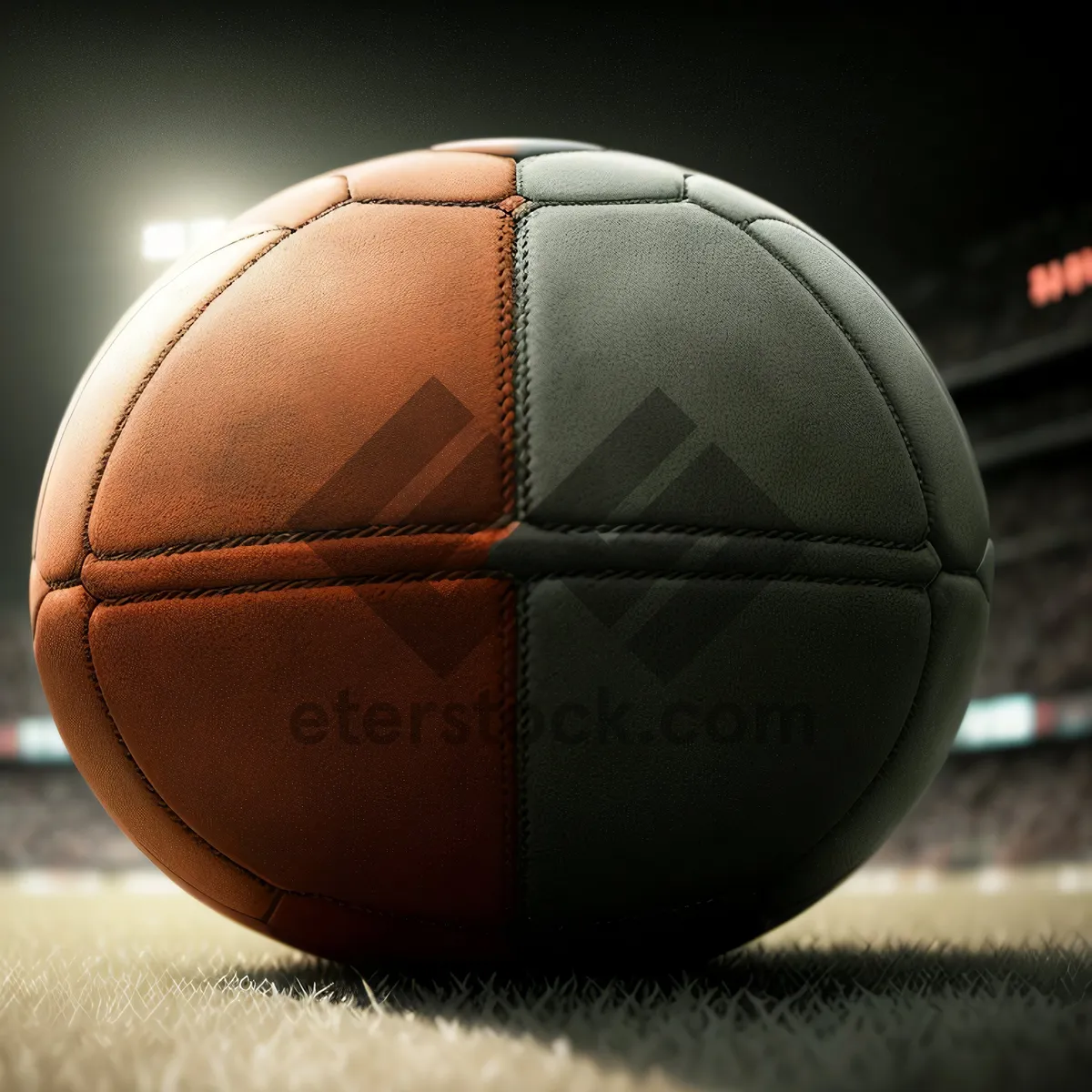 Picture of International Soccer Competition Match - Flag-Waving Patriotic Leather Ball