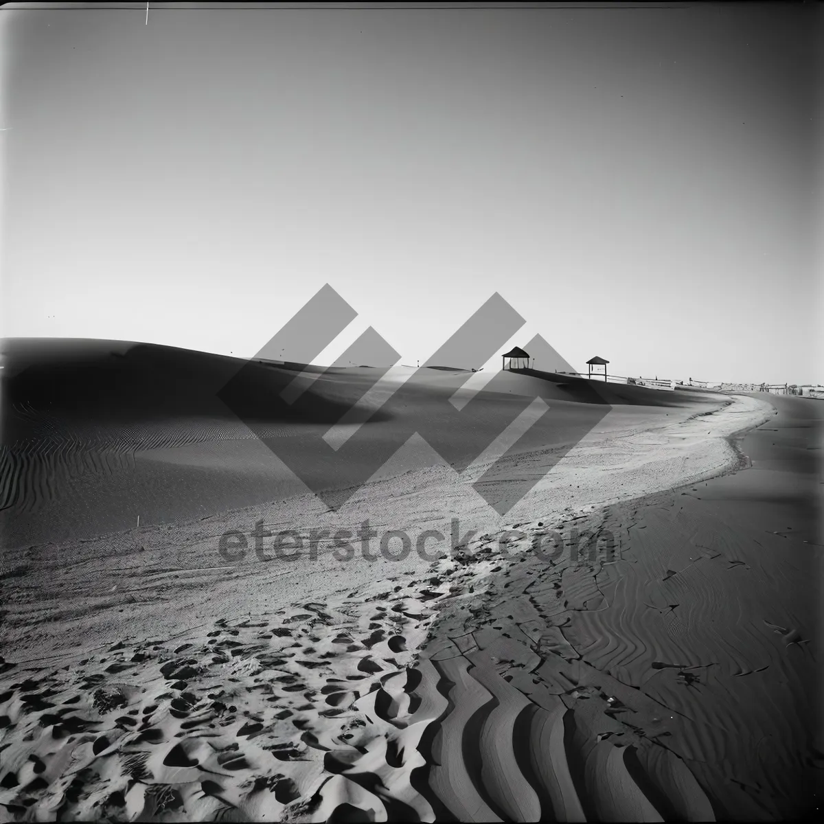 Picture of Serenity by the Shore: Golden Beach Sunset