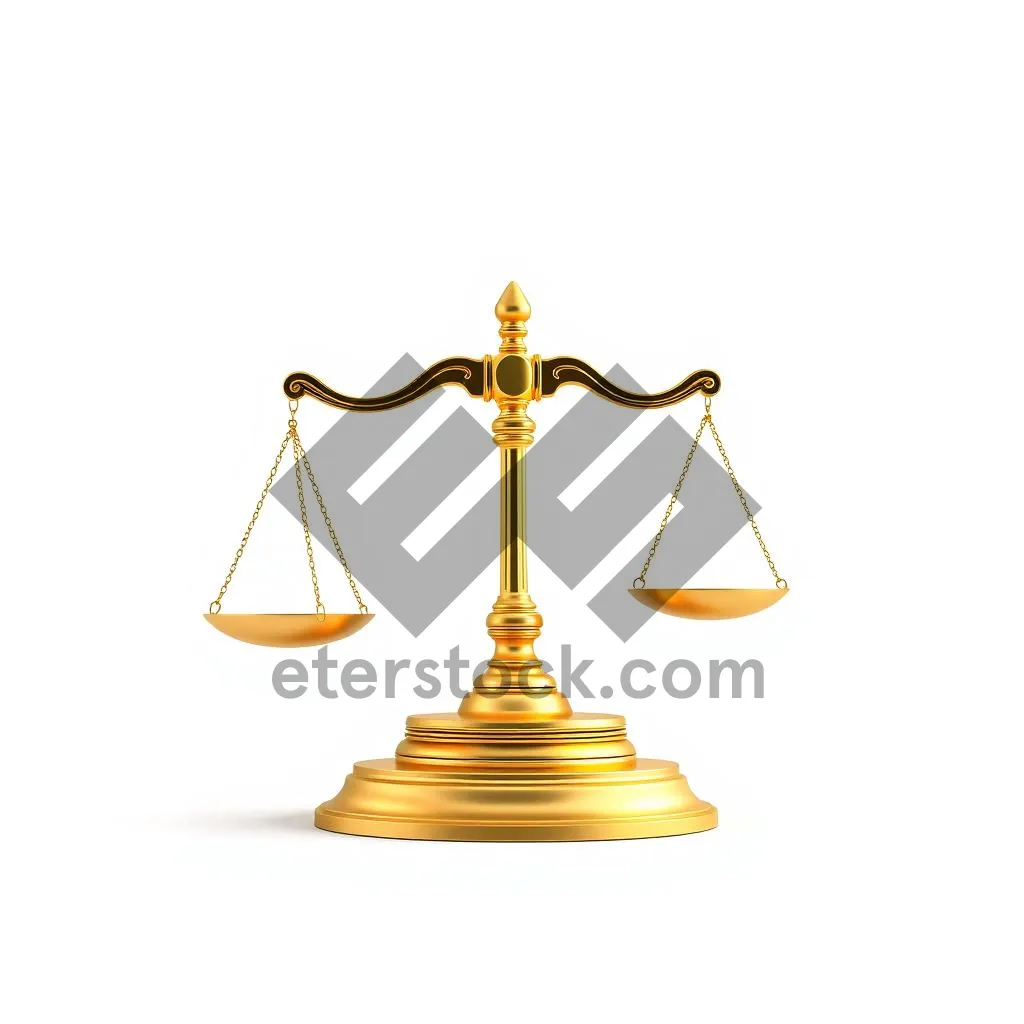 Picture of Golden Baron Heraldry 3D Balance Symbol